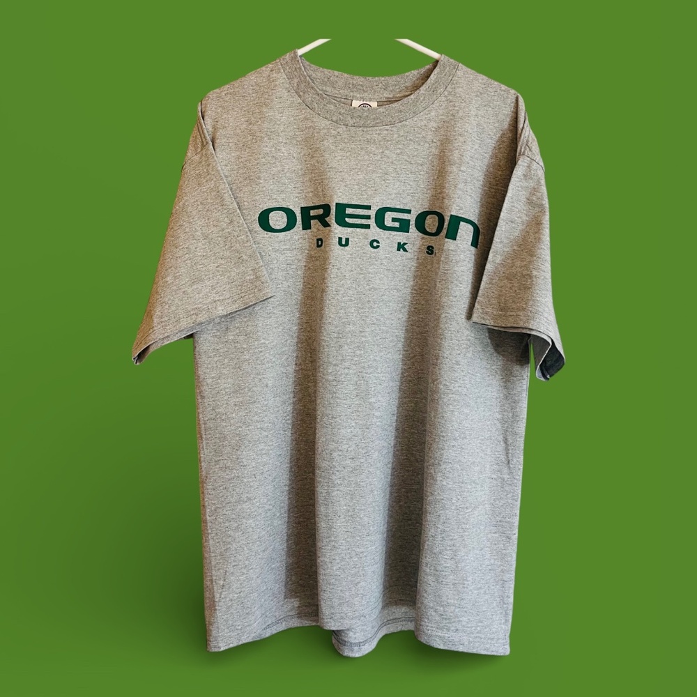Delta Pro Weight Oregon Ducks Heather Gray Tee Size XL NWOT